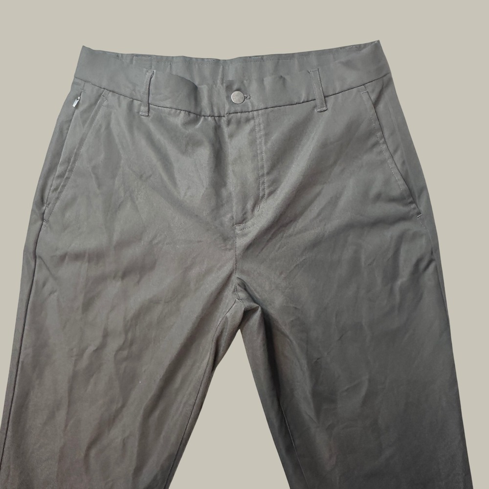 Wowie Pants Mens 30x28 Performance Trousers Charcoal Gray Lightweight Slim